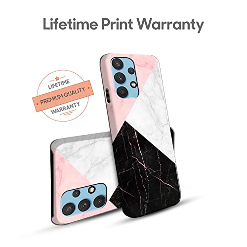 Image of COLORflow Back Cover Compatible with Samsung Galaxy A53 5G | Beautiful Black White Pink Marble | Designer Printed Hard CASE Bumper Back Cover Compatible with Samsung Galaxy A53 5G