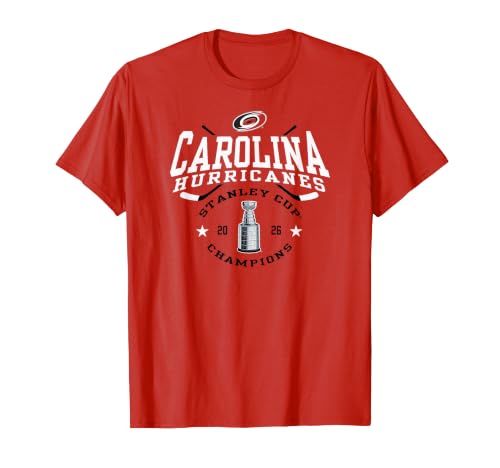 Carolina Hurricanes Stanley Cup Champs 2026 Trophy Red NHL T-Shirt