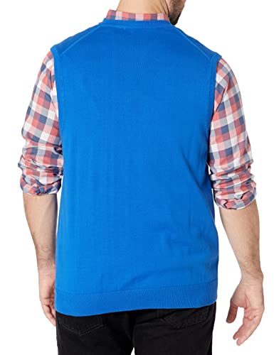 Image of Izod Men's Big and Tall Premium Essentials Solid V-Neck 12 Gauge Vest Pullover