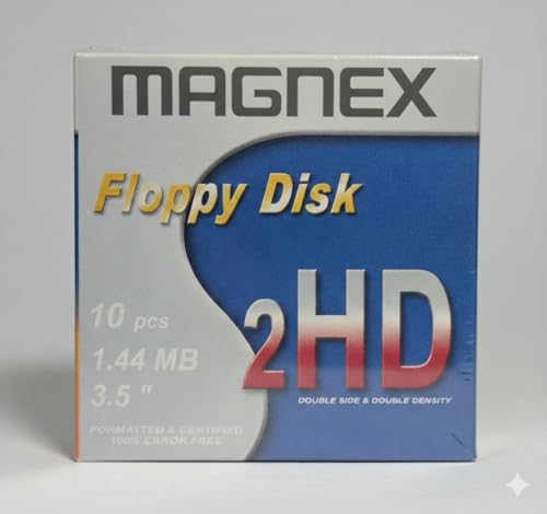 FLOPPY DISK 1,44MB HD MAGNEX FORMATTATI CONFEZIONE DA 10 UNITA'