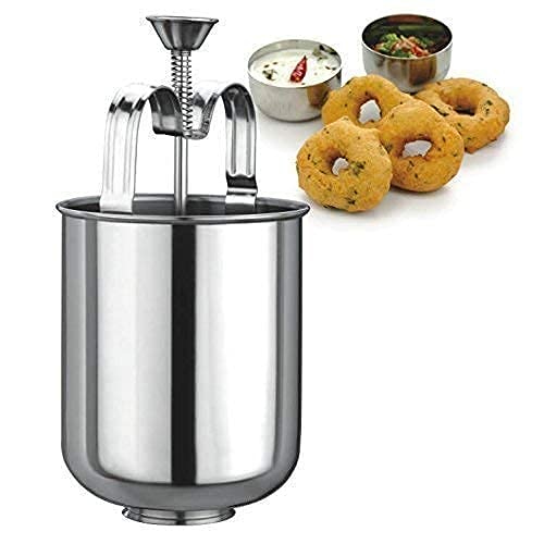 Image of Stainless Steel MEDU VADA Maker with Stand, MEDUWADA Machine WITH2 PCS Flower Shape Washing Machine Laundry Bag