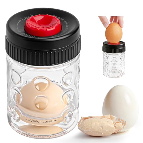 2 in 1 Egg Peeler with Piercer, Hard Boiled Egg Shell Remove