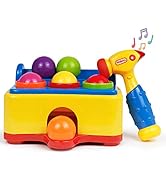 Bambiya Pound a Ball Toy for Toddlers 1-3 Year Old - Babies Play with Toy Hammer & 6 Balls Bring ...