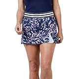 SOFIBELLA UV Colors 13 Inch Chabli Geo Womens Tennis Skirt - Chabli Geo/XS