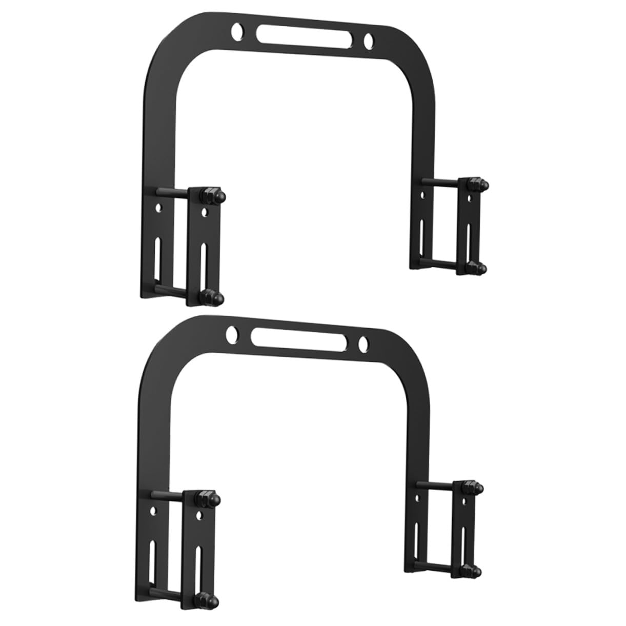 TOYANDONA 2 Stück Matratzenstopper aus Metall mit Anti Rutsch Funktion Verstellbar Einfache Montage Geeignet für Metallbettgestell Stabiler Matratzengreifer in Schwarz