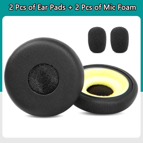 EarPads Replacement para Jabra Evolve 65 40 30 20/Evolve 65UC/65MS/40UC | Cojines de repuesto en cuero sintético negro miniatura 6