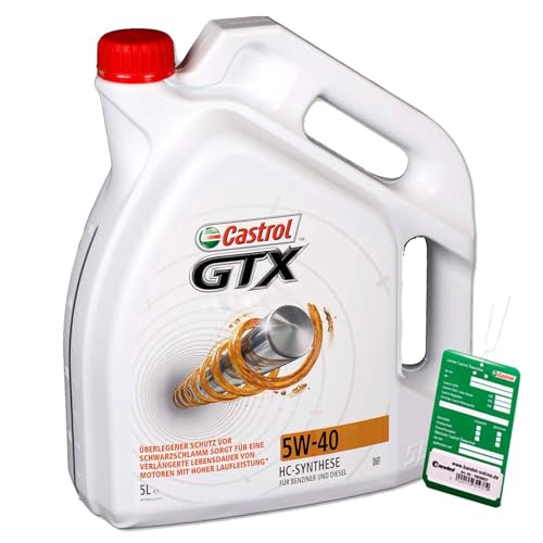 BandelOne enthält 5 Liter Gtx 5W-40 Acea A3/B4 Hc-Synthese Motoröl