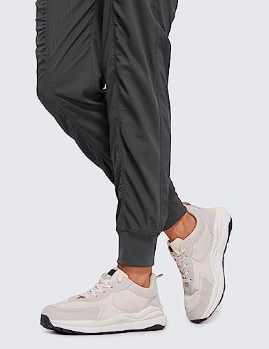 Crz Yoga Lightweight Workout Joggers For Women, High Waisted Outdoor Running Casual Track Pants With Pockets Ink Gray Small #TOP3