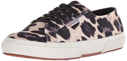 Superga Women's 2750 FANVELW Sneaker, Leopard, 36 M US