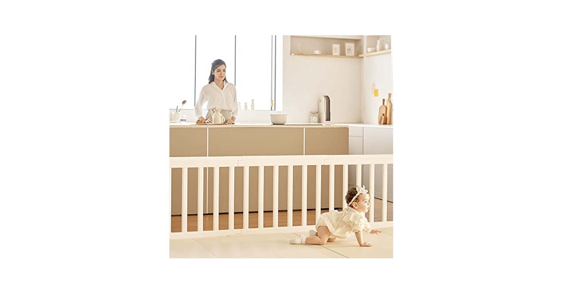 ベビーサークル 扉付き ドア付セット 120×160cm LunaStory ルナストーリー Lunastory✴︎ベビーサークル⭐︎ドア付き/120