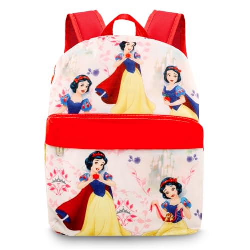 Mini mochila branca de neve para crianças e mulheres - 30,5 cm com alças ajustáveis