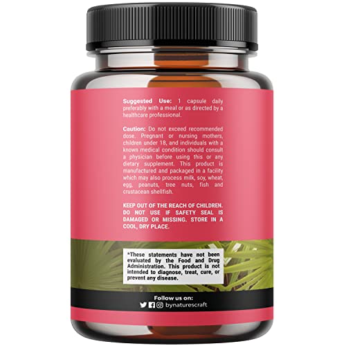 Extra Strength Saw Palmetto for Women 500mg - DHT Blocker for Women 30-Day Supply - Hair Vitamins for Hair Loss Supplement - Pure Saw Palmetto Extract Capsules with Maca Root & Biotin - 90 Capsules - Image 3