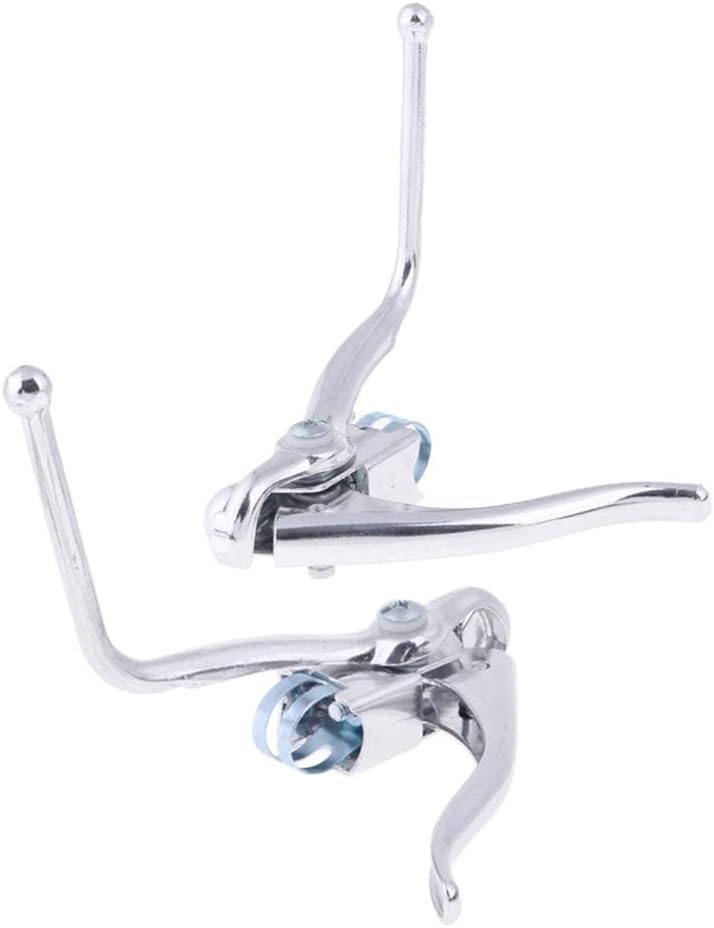 SM SunniMix 1 Par Palancas De Carretera Bicicleta Doble Control Frenos De Manos – Plata