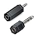 Produktbild deleyCON 2 Stück Stereo Audio Klinke Adapter 3,5mm Klinken Adapter + 6,3mm Klinken Adapter Audio HiFi Klinke Adapter Stecker Receiver Heimkino Kopfhörer