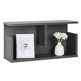 𝗗𝗘𝗦𝗖𝗥𝗜𝗣𝗖𝗜Ó𝗡: Este modelo es una libreria colgante pequeña y moderna para colgar en la pared. 2 compartimentos ofrecen mucho espacio para guardar decoracion hogar y más.