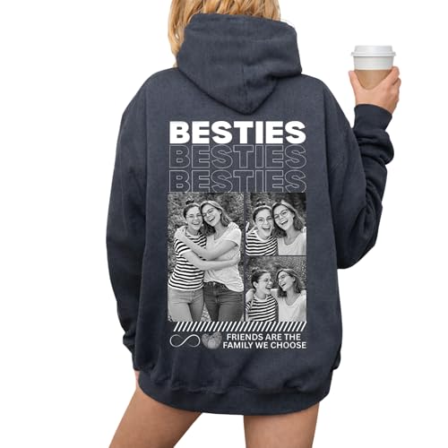 GODMERCH Personalized Best Friends Shirt for Women, Besties Forever Hoodie SweatShirt, Custom Cute...