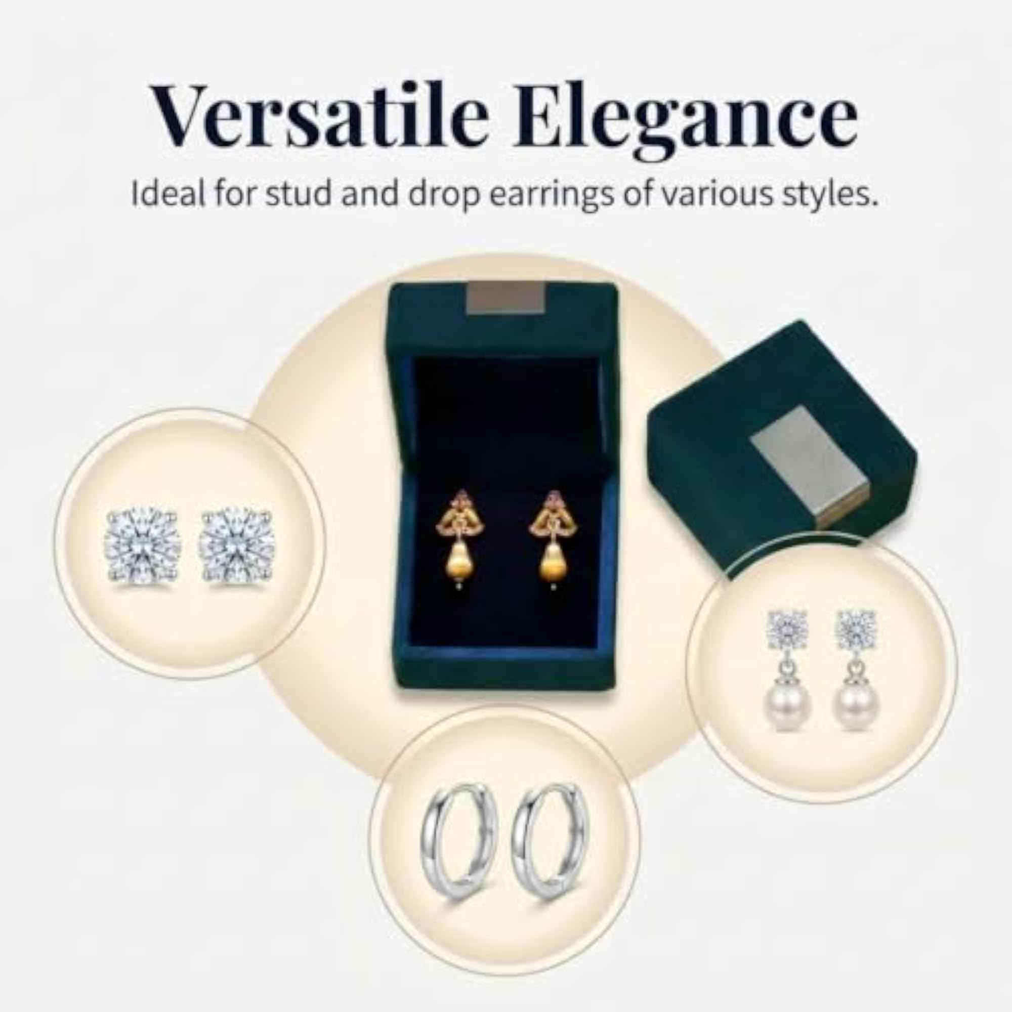 Velvet Premium Earring Box, Gift Box for Weddings