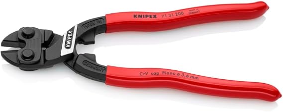 KNIPEX - 71 31 200 SBA Tools - CoBolt Compact Bolt Cutter With Notched Blade (7131200SBA)