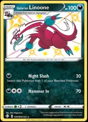 galarian linoone pokemon card value #SV079 Prices | Shining Fates Colorless Retreat Cost Galarian Linoone - Shining Fates