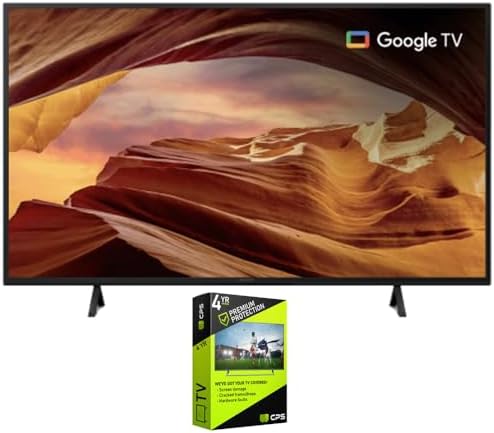 Sony KD50X77L X77L 50 Inch 4K HDR LED Smart TV with Google TV 2023 Bundle with 4 YR CPS Enhanced Protection Pack