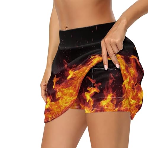 Women's Tennis Skirts Athletic Golf Skorts High Waisted Skirts with Pockets2