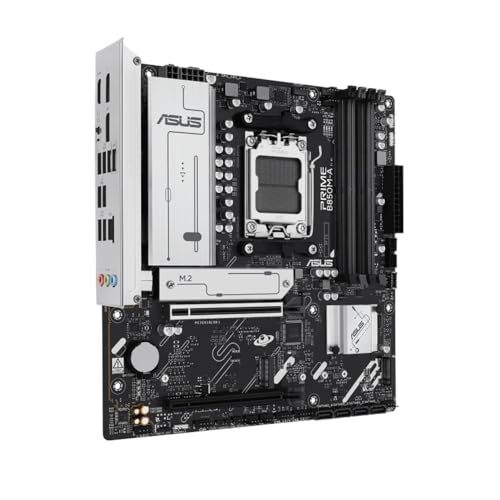PRIME B850M-A-CSM, Scheda Madre AMD mATX, Slot DDR5, PCIe 5.0 Ready, 3 Slot M.2, Ethernet Realtek 2.5Gb, DisplayPort, HDMI, USB-C Anteriore da 5Gbps, BIOS FlashBack, Aura Sync - Scheda madre - Immagine 2