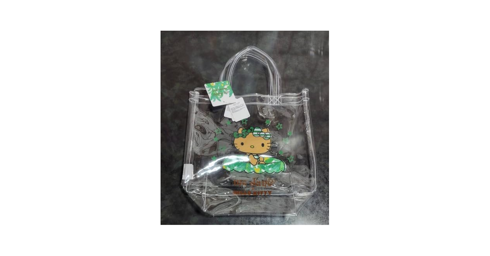 Amazon.co.jp: キティ×meJaneクリアトートバッグ 浮き輪水着