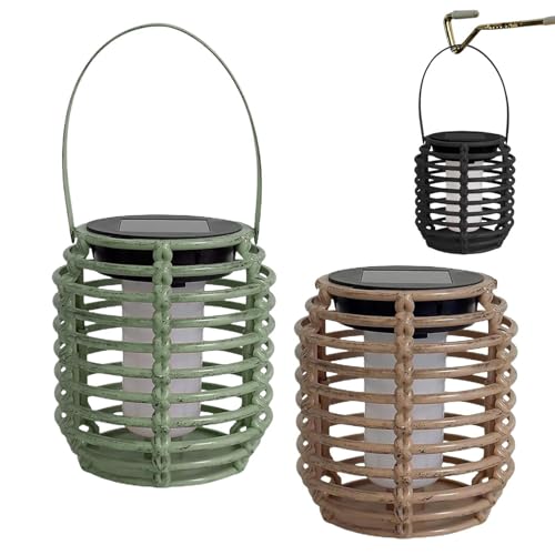 Linterna solar para exteriores y paisajismo en patios o terrazas pack de 2 luces