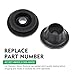 Bawkars 4 PCS Car Radiator Mount Bushing, Rubber Radiator Bracket #21506-4M400 & #21507-4M400, Automotive Radiator Parts, Compatible with Nissan Altima, Rogue, Versa Note, Armada, Rogue Sport (Black)