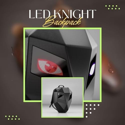 Image of Drumstone (๐๐ ๐๐๐๐ ๐๐๐๐๐๐๐๐ Cool LED Motorcycle Backpack - Programmable Colour Display, 3D Hard Shell & Waterproof Riding Helmet Bag Design Mobile App Controller A great idea for a gift