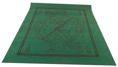 France - Furnishing and Decoration - Felt Mat - Playing Card King - Green/Black