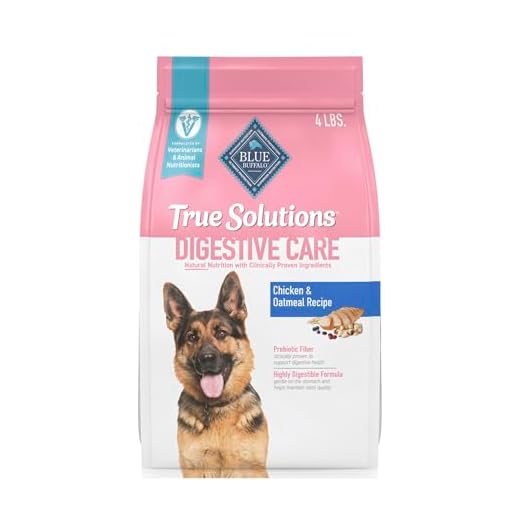 Blue Buffalo True Solutions Digestive Care Natural Dry Dog Food for Adult Dogs, Chicken, 4-lb. Bag