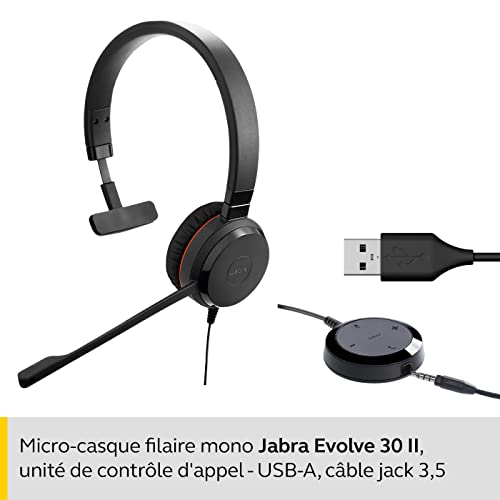 Jabra Evolve 30 MS Mono Casque – Casque certifié Microsoft pour VoIP Softphone avec annulation passive du bruit – Câble… - Les Beatles, Paul McCartney, John Lennon, RIngo Starr, George Harrison Jabra Evolve 30 MS Mono Casque - Casque certifié Microsoft pour VoIP Softphone avec annulation passive du bruit - Câble… – Image 3