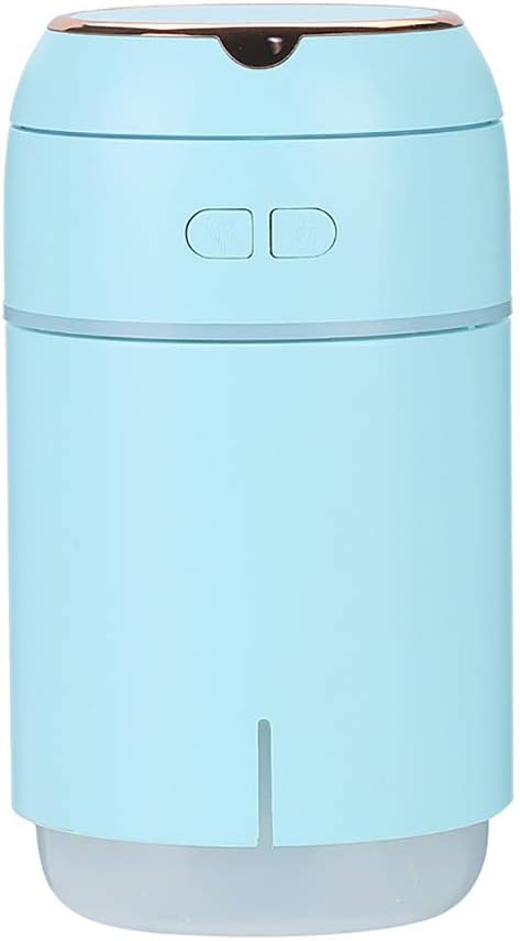 Facial Steamer Face Steamer Nano Ionic Cold Mist Sproeier,Spiegel Luchtbevochtiger LED Nachtlampje Draagbare Sproeier voor Auto/kantoor/Slaapkamer, Blauw