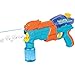 Pistola Sparabolle e Acqua 2 in 1 con 80 ml di Soluzione in Omaggio. Sparabolle per Bambini con Funzionamento Meccanico. Sparacqua con Funzionamento a Pompa