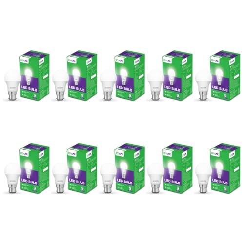 Image of Philips Ecolink 9-watt LED Bulb | Bulb Base: B22, Light Bulb for Home |Colour : Cool White, Pack of 10