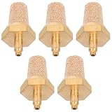 MINAOLULUS M5 Kupferfilterdüse für Nebelmaschinen Zubehör Pneumatischer Luftschalldämpfer Messingfilter für Bühnennebelmaschinen Allgemein Kompatibel Geräuschreduzierend mit Sprudelstein 5