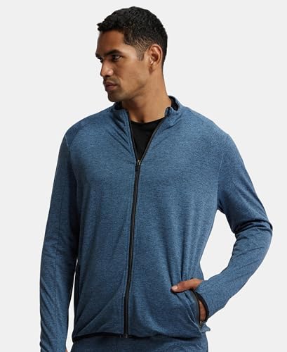 Image of Jockey SP17 Men's Soft Touch Microfiber Elastane Stretch Thumbhole Jacket with Stay Dry Treatment