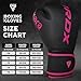 RDX Boxing Gloves Men Women, Pro Training Sparring, Maya Hide Leather Muay Thai MMA Kickboxing, Adult Heavy Punching Bag Gloves Mitts Focus Pad Workout, Ventilated Palm, 8 10 12 14 16Oz