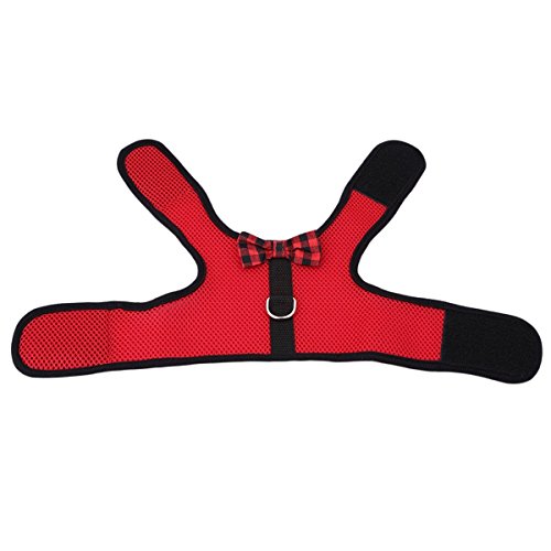 Bunny Kitten Harness No Pull Cat Leash Stylish Vest Harness For Small Animal Adjustable Soft Breathable Walking Harness Set (Red, S) #TOP1