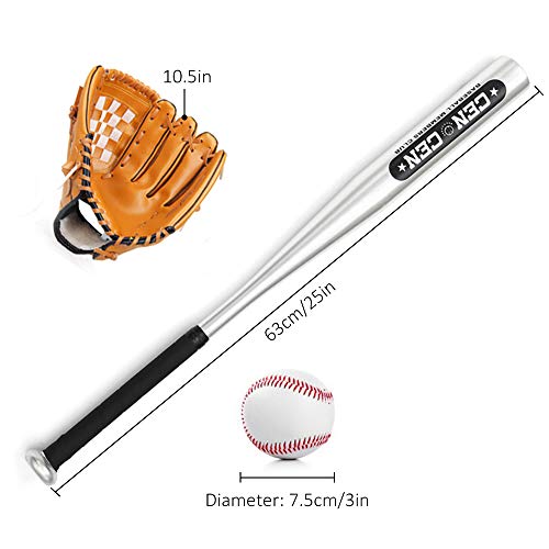 Cigooxm Conjunto de bolas de beisebol Taco de beisebol + beisebol + de beisebol Taco de beisebol de