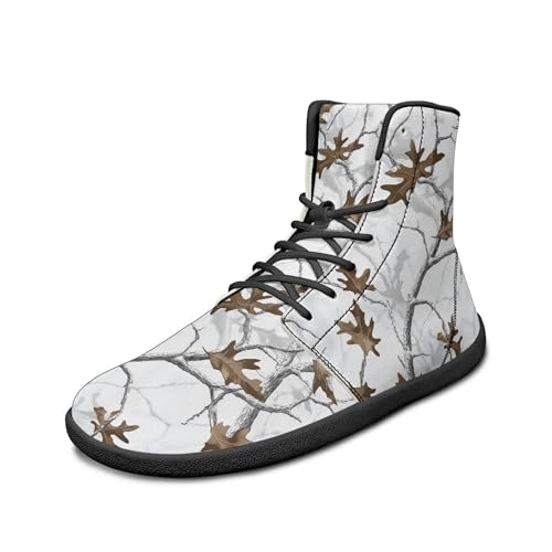 Image of Fashion Print Womens Mens High Top Barefoot Sneakers Flat Shoes