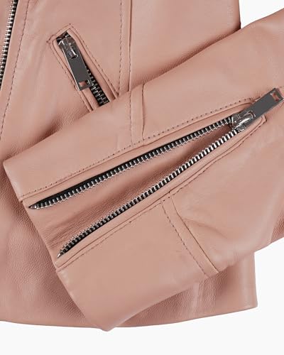 Image of Blingsoul Womens Real Leather Jacket - Asymmetrical Leather Jackets for Women