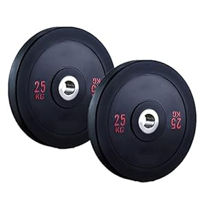 22lbs/33lbs/44lbs/55lbs Weight Plates,Set of 2 Barbell Plate,Drop Resistance Bumper Plates,Used for Strength Training (Size : 25kg/55lbs2)