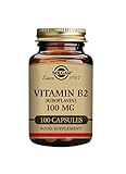 Solgar Vitamina B2 (Riboflavina) Mg - Envase de 100 Cápsulas Vegetales