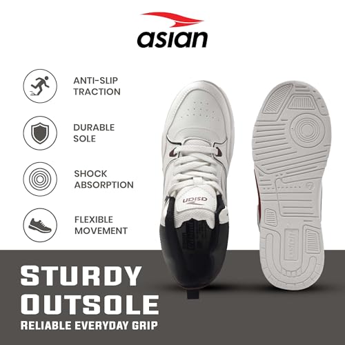 Image of ASIAN Tango-11 Men's High Top Sneakers | Stylish & Lightweight Lace-Up Shoes | Cushioned Sports Sneakers for Men | Ideal for Casual, Daily Use & Travel