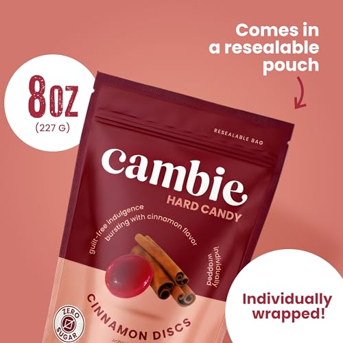 Image of Cambie Sugar Free Cinnamon Hard Candy Individually Wrapped - 8 Ounces