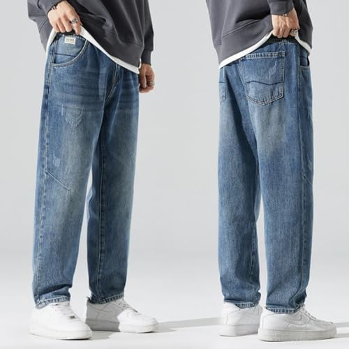 Jeans Pants Trouser Denim Men's Loose and Cool Trend Spring Autumn Style Classic2