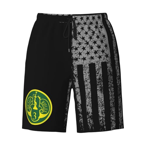 Army 3rd Armored Cavalry Regiment Mens Swim Trunks Quick Dry Board Shorts 7" - Hawaii Beach Swimwear2