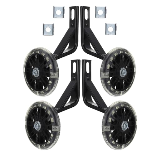 SOLUSTRE Ruedas de Entrenamiento para Bicicleta 2 Pares Estabilizadores Universales con Función de Seguridad Lumínica para Bicicleta de 16 Pulgadas miniatura 1